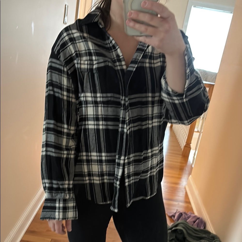 Black and White Plaid flannel